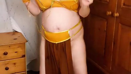 Princess Leia Organa Slave girl Cosplay big tits and Shaven wet pussy