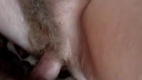 Grandma wants pussy creampie after breakfast.. She pissed after pussy cream