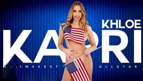 Brace Faced Porn Goddess Cadet Khloe Kapri Loves Big Army Schlongs